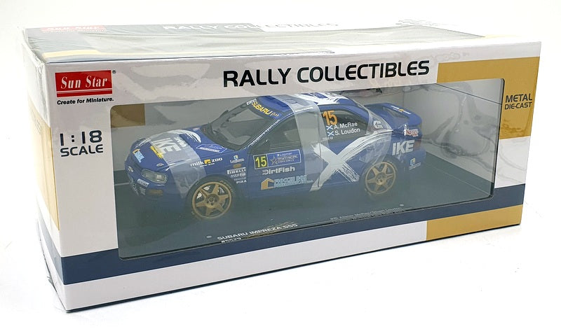 Sun Star 1/18 Scale Diecast 5529 Sabaru Impreza 555 #15 Logiman Mythical Car '23