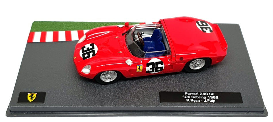 Altaya 1/43 Scale 610235 - Ferrari 248 SP #36 12h Sebring 1962 - Red