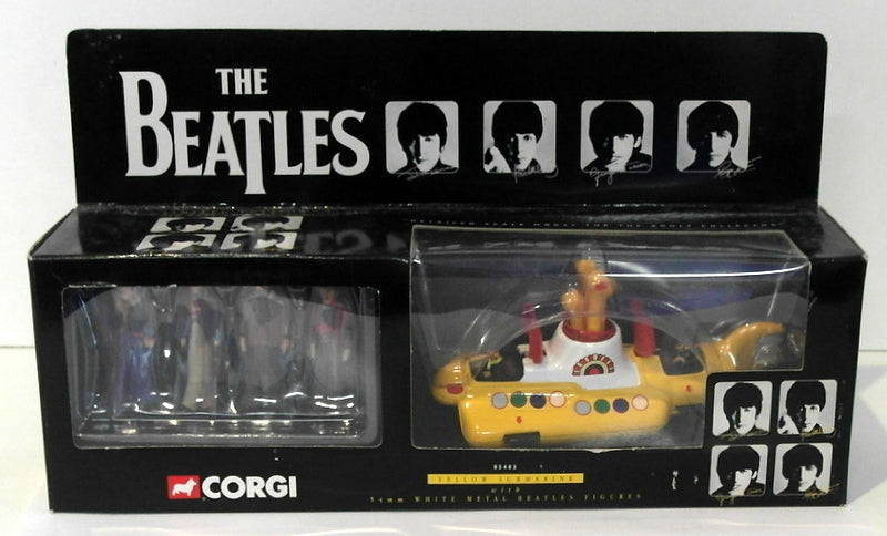 Corgi Diecast 05403 - The Beatles Yellow Submarine - With 4 White Metal Figures