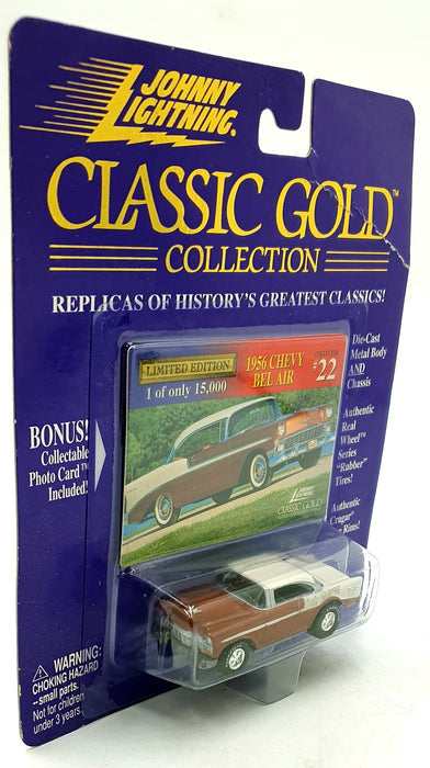 Johnny Lightning 1/64 Scale 403-01 Classic Gold 1956 Chevrolet Bel Air #22