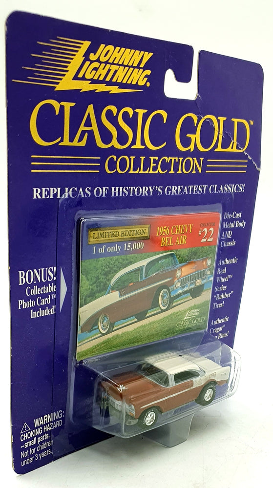 Johnny Lightning 1/64 Scale 403-01 Classic Gold 1956 Chevrolet Bel Air #22