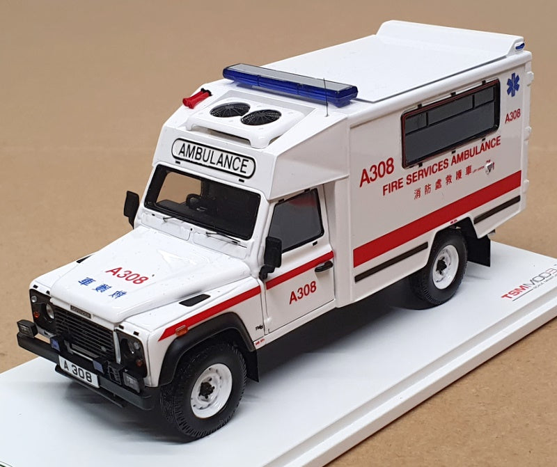 TSM 1/43 Scale TSM430291 - Land Rover Defender 130 Ambulance Hong Kong ...