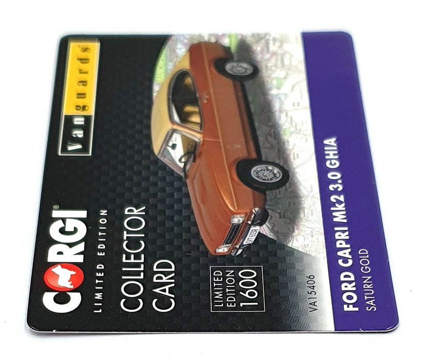 Corgi 1/43 Scale Diecast VA15406 - Ford Capri  Mk2 3.0 Ghia - Saturn Gold