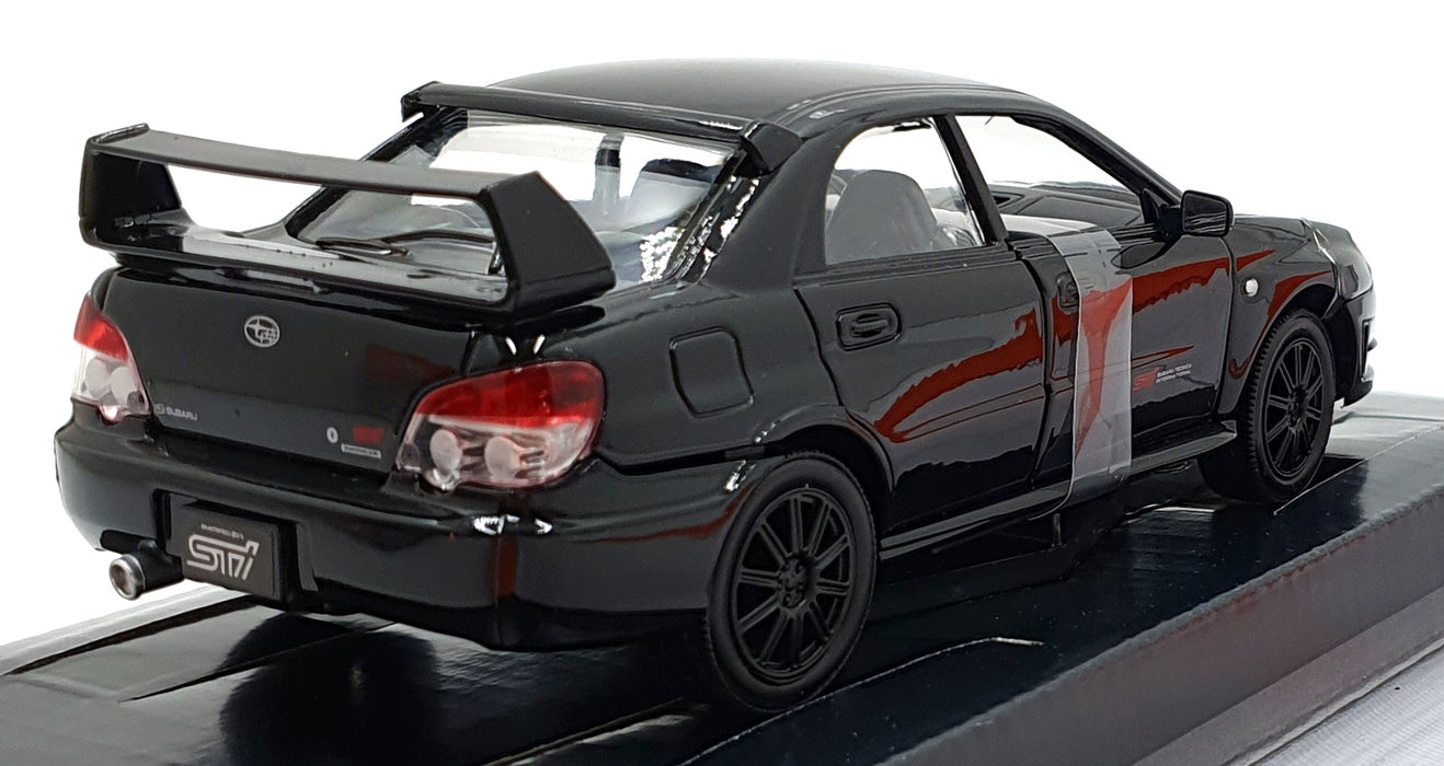 MotorMax 1/24 Scale Metal Model Car 73330 - Subaru Impreza WRX STi - Black
