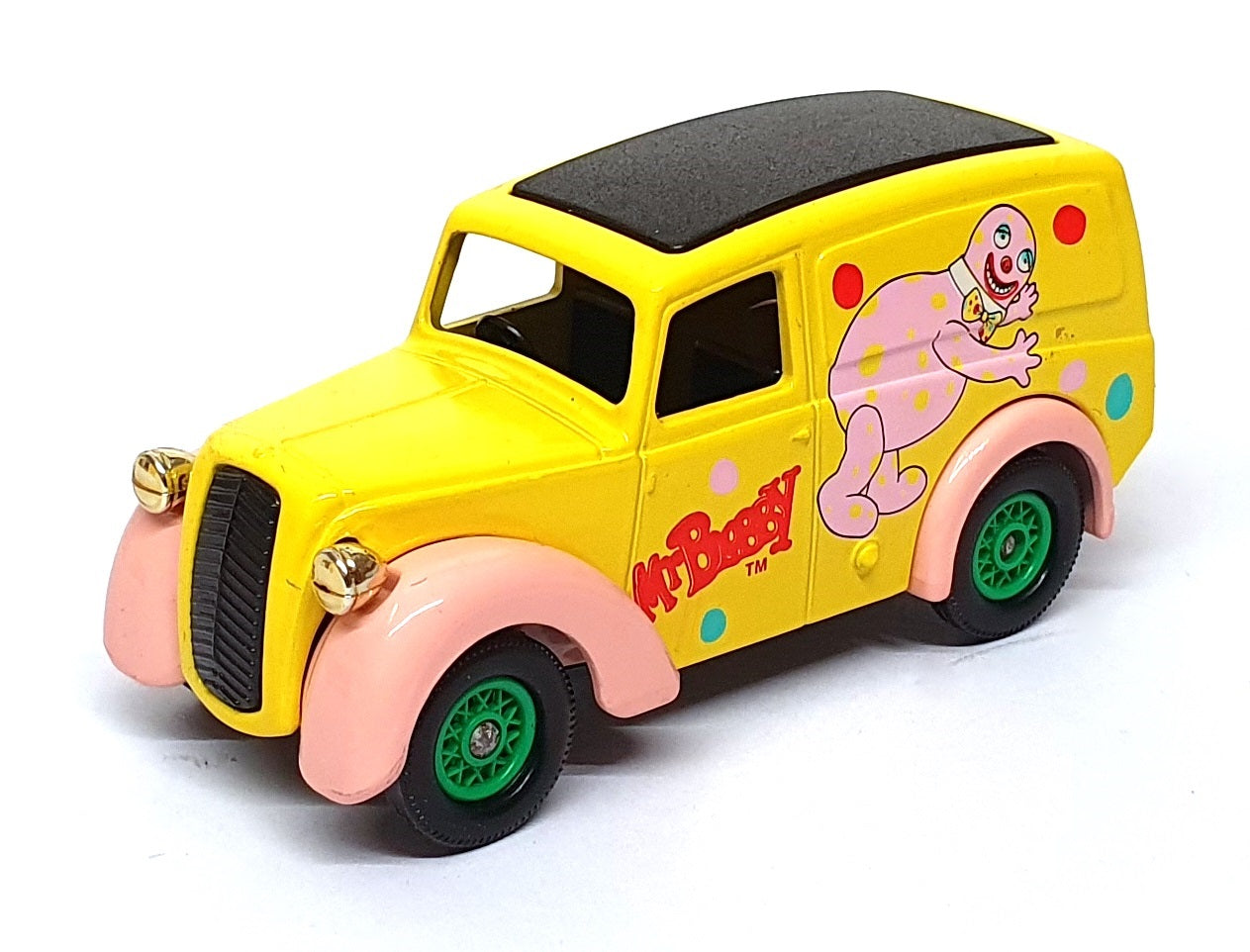 Lledo 8cm Long Diecast LP58002 - Morris Z Van Mr Blobby Noel’s House Party
