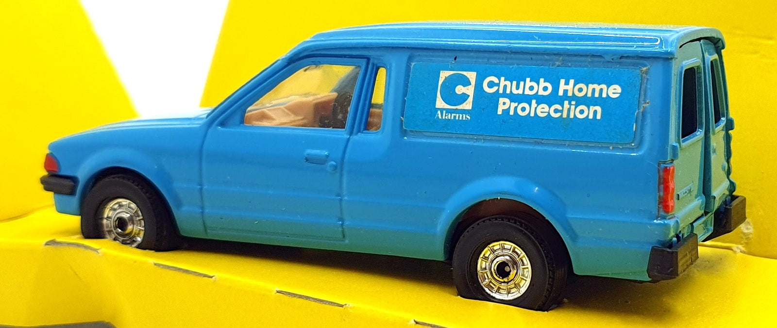 Corgi 12cm Long Diecast 626 - Ford Escort Van - Chubb Fire Cover