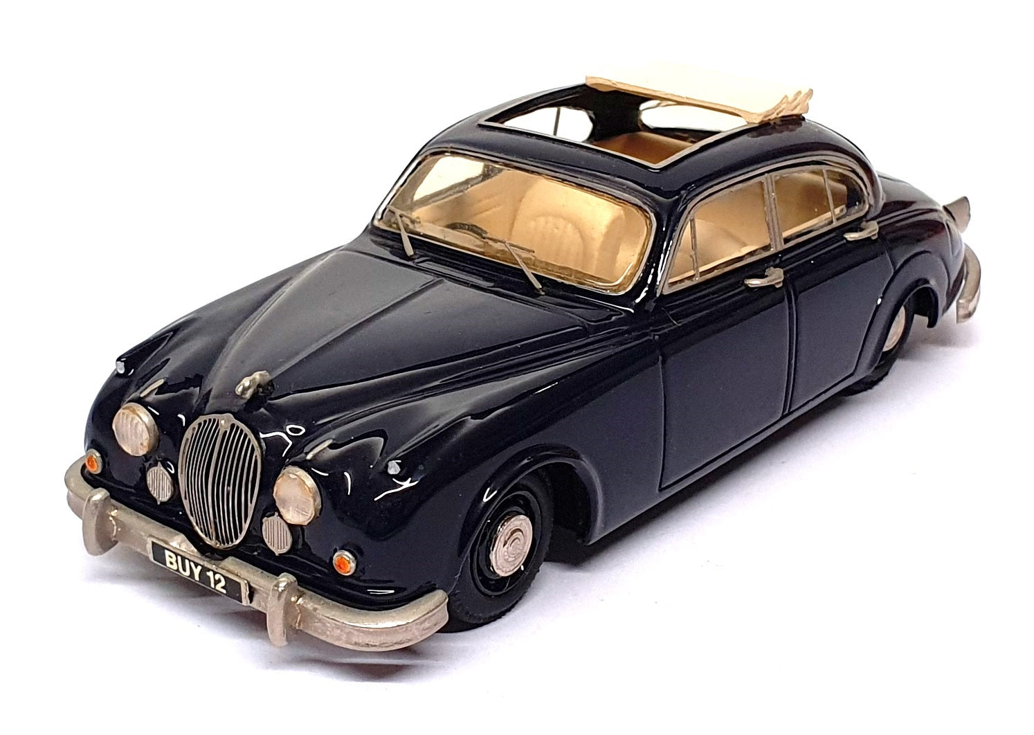 SMTS 1/43 Scale CL20 - Jaguar Mk2 With Cream Sunroof - Blue