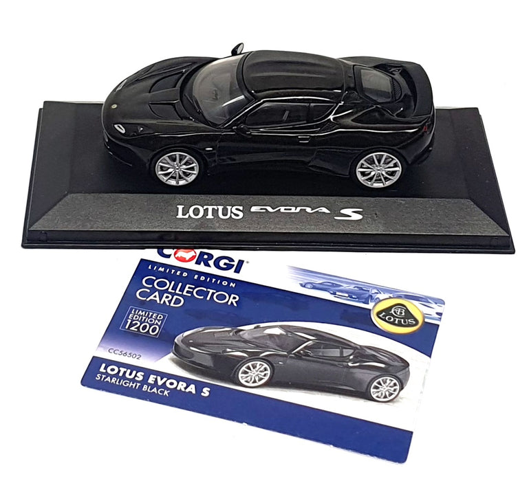 Corgi 1/43 Scale Diecast CC56502 - Lotus Evora S - Starlight Black