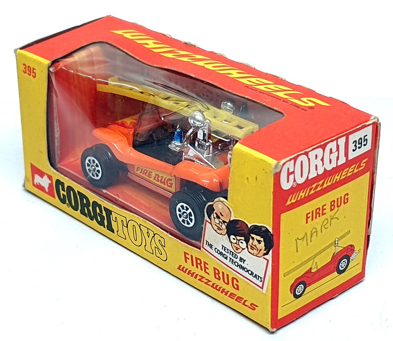 Corgi Toys Appx 6.5cm Long Original Diecast 395 - Fire Bug - Orange