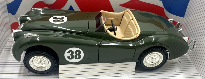 Ertl 1/18 Scale Diecast 7492 - 1948 Jaguar XK120 #38 - Khaki