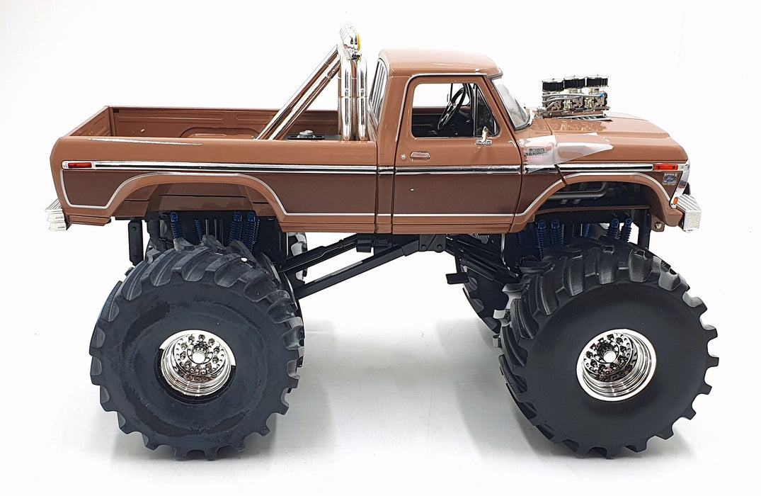 Greenlight 1/18 Scale 13557 BFT Ford F-350 Monster Truck Two-Tone Brown