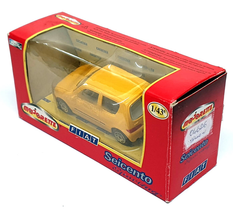 Majorette 1/43 Scale 04626 - Fiat Seicento Sporting - Yellow