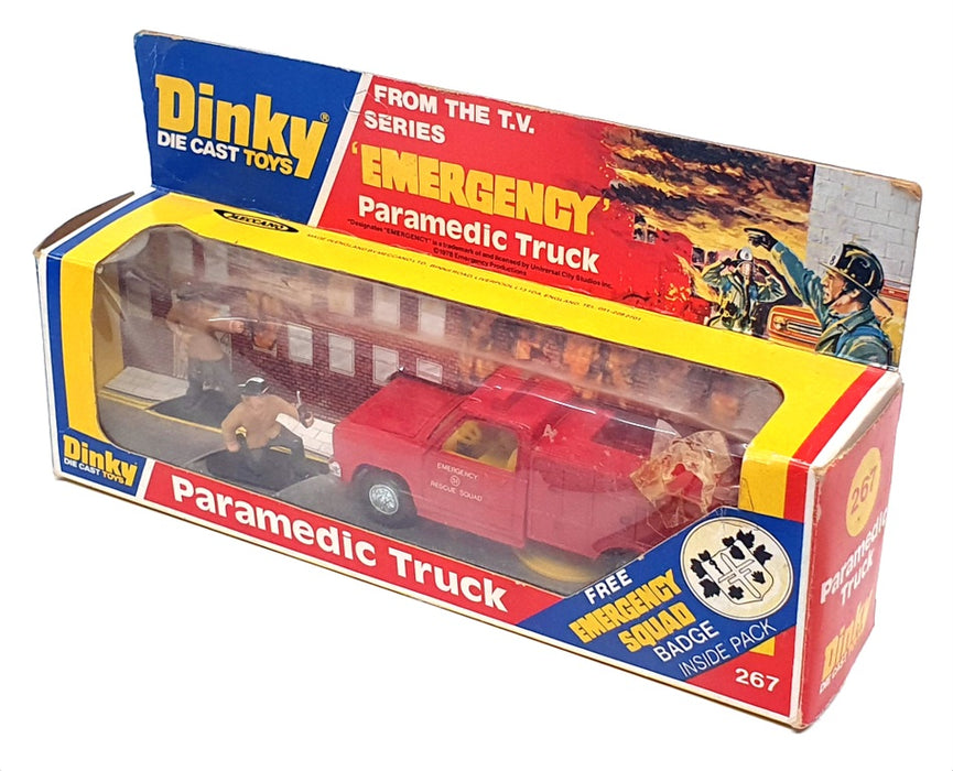 Dinky Toys Appx 11cm Long 267 - Emergency Paramedic Truck - Red