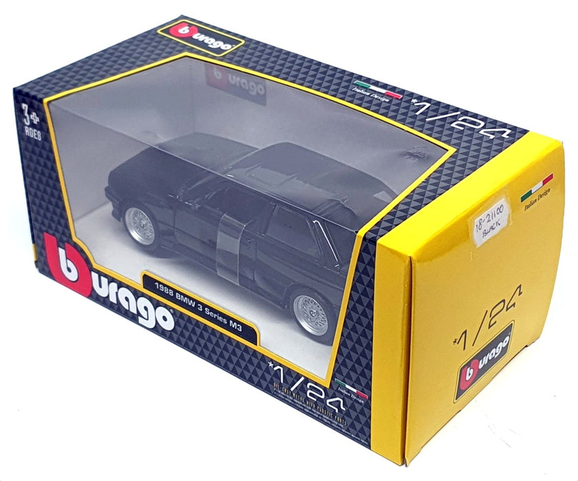 Burago 1/24 Scale Diecast 18-21100 - 1988 BMW 3 Series M3 - Black