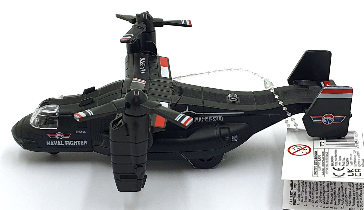 Combat Mission 19cms Pull Back and Go TY0122 - Aircraft Lights/Sounds - Black