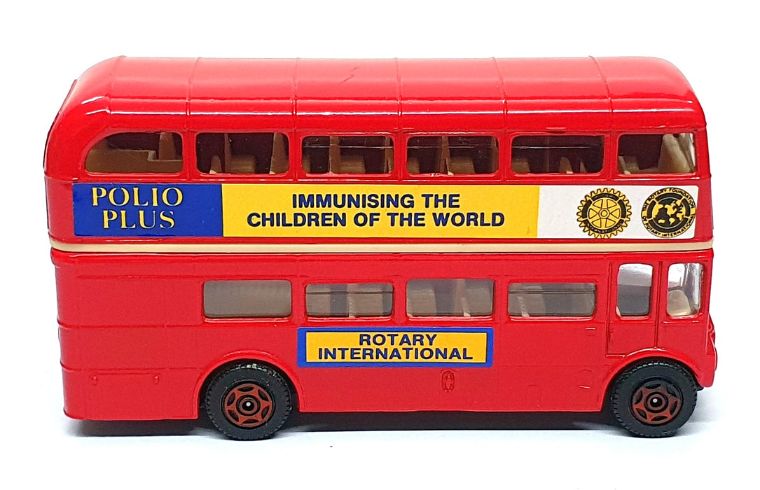 Corgi 12cm Long Diecast 628 - AEC Routemaster D/Deck Bus Polio Plus - Red