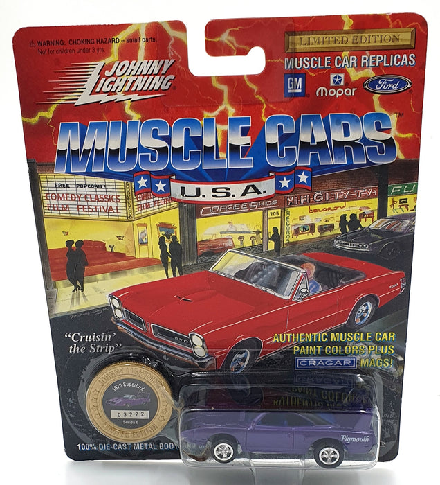 Johnny Lightning 1/64 Scale 200-160 - Muscle Cars USA 1970 Plymouth Superbird