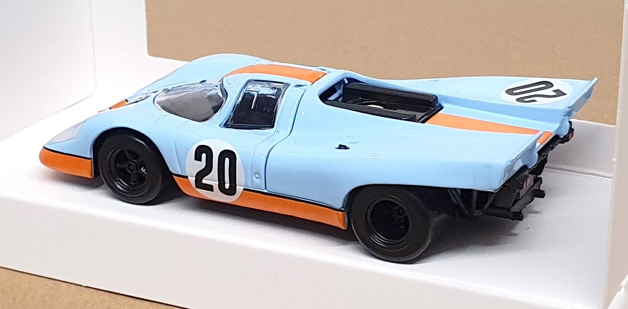 Norev 1/43 Scale 750067 - Porsche 917K Race Car #20 - Lt. Blue/Orange