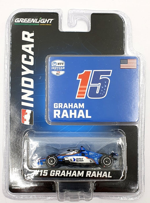 Greenlight 1/64 Scale 11561 NTT Indycar Series #15 G. Rahal - Blue/Black