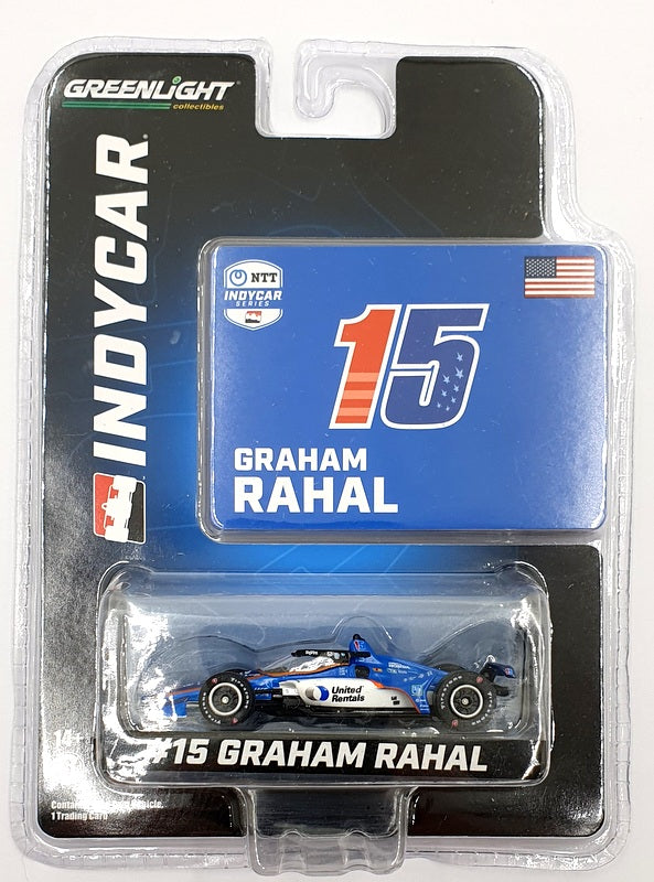 Greenlight 1/64 Scale 11561 NTT Indycar Series #15 G. Rahal - Blue/Black