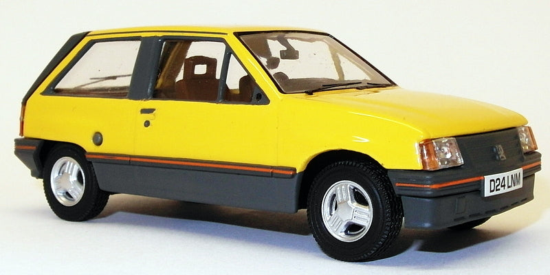 Vanguards 1/43 Scale Model Car VA11404 - Vauxhall Nova 1.3 SR - Jamaica Yellow