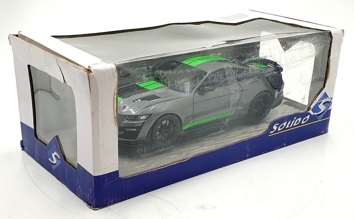 Solido 1/18 Scale S1805911 2020 Ford Mustang GT500 Carbonized Grey/Green