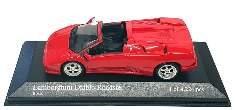 Minichamps 1/43 Scale 400 103580 - 1994 Lamborghini Diablo Roadster - Red