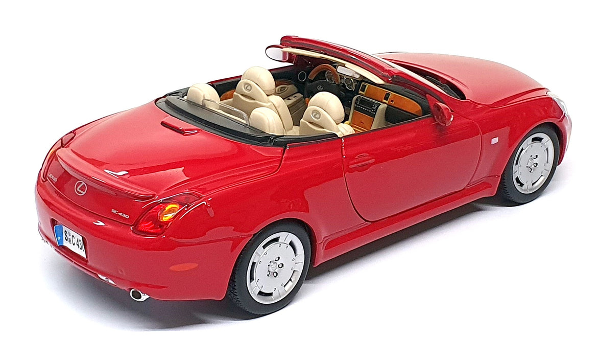 Maisto 1/18 Scale Diecast 26725F - Lexus SC430 - Deep Red