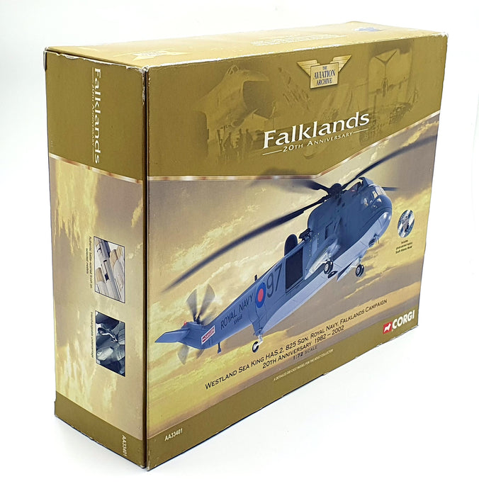 Corgi 1/72 Scale Diecast AA33401 Westland Sea King 825 Sqn Falklands Anniv 2002