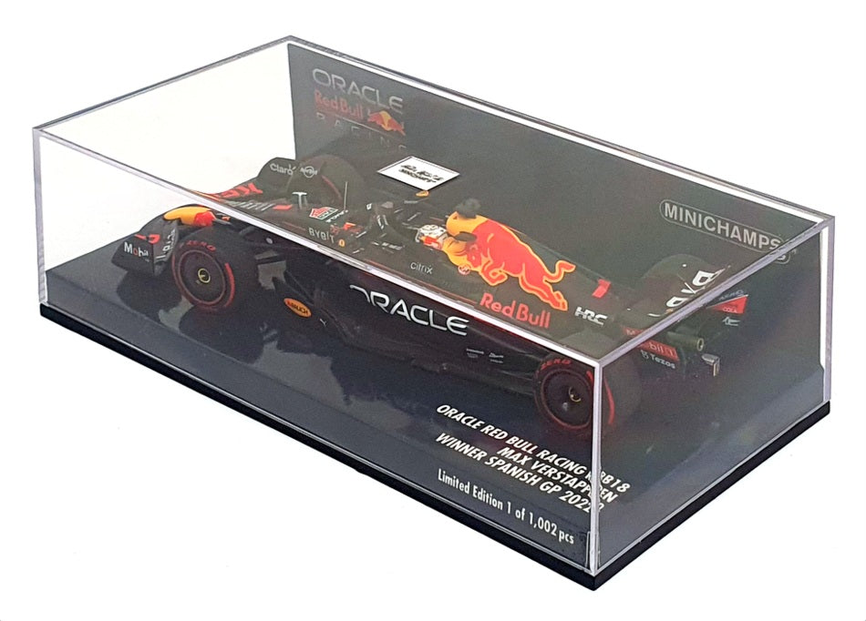 Minichamps 1/43 417 220601 - F1 Red Bull RB18 Winner Spanish GP 2022 Verstappen