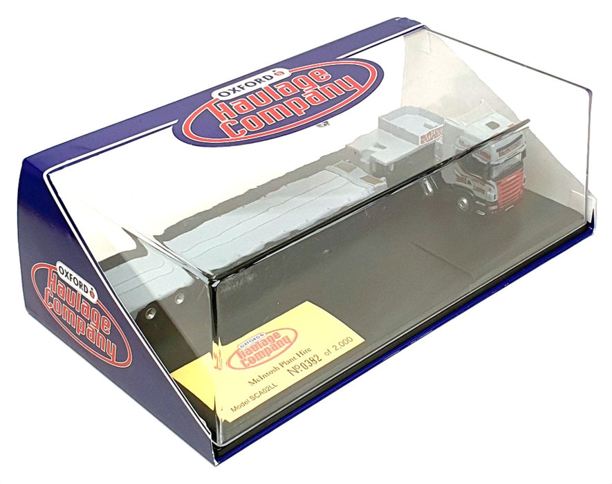 Oxford Diecast 1/76 Scale SCA02LL - Scania R Topline Low Loader - McIntosh