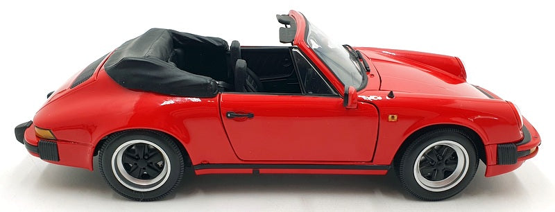 Minichamps 1/18 Scale Diecast 100 063030 Porsche 911 Carrera Cabriolet 1983 Red
