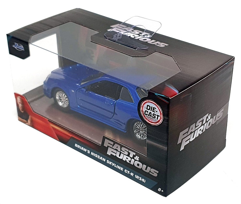 Jada 1/32 Scale 97185 Fast & Furious - Brians Nissan Skyline GT-R R34 - Blue