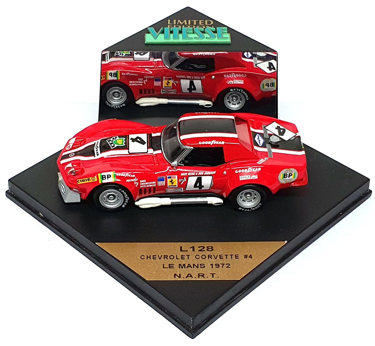 Vitesse 1/43 Scale L128 - Chevrolet Corvette #4 Le Mans 1972 N.A.R.T.