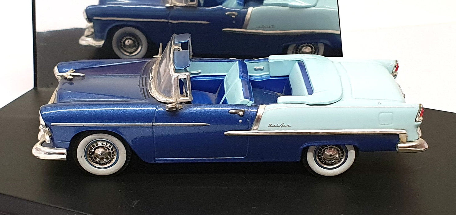 Vitesse 1/43 Scale AV094A 1955 Chevrolet Bel Air Skyline Blue/Met. Glacier Blue