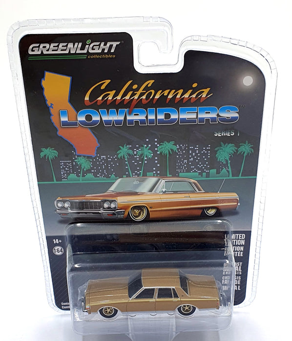 Greenlight 1/64 Scale 63010-C - Chevrolet Caprice Low Rider - Custom Gold