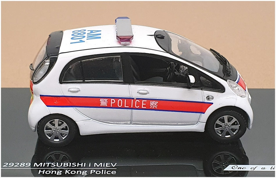 Vitesse 1/43 Scale 29289 - Mitsubishi i MiEV Hong Kong Police - White/Red