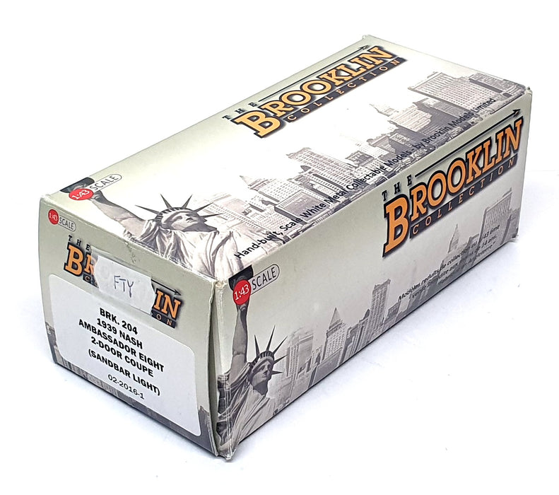 Brooklin 1/43 Scale BRK204 - 1939 Nash Ambassador 2Dr. Coupe - Sandbar Light