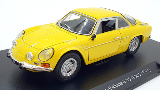 Leo Models 1/24 Scale Diecast 4326A - Renault Alpine A110 1600 S 1971 - Yellow