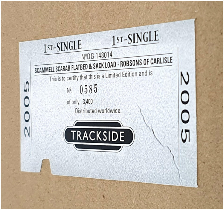 Lledo 1/76 Scale DG148014 - Scammell Scarab & Sack Load (Robsons Of Carlisle)