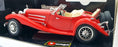 Burago 1/18 scale Diecast 3020 - Mercedes Benz 500K Roadster 1936 - Red