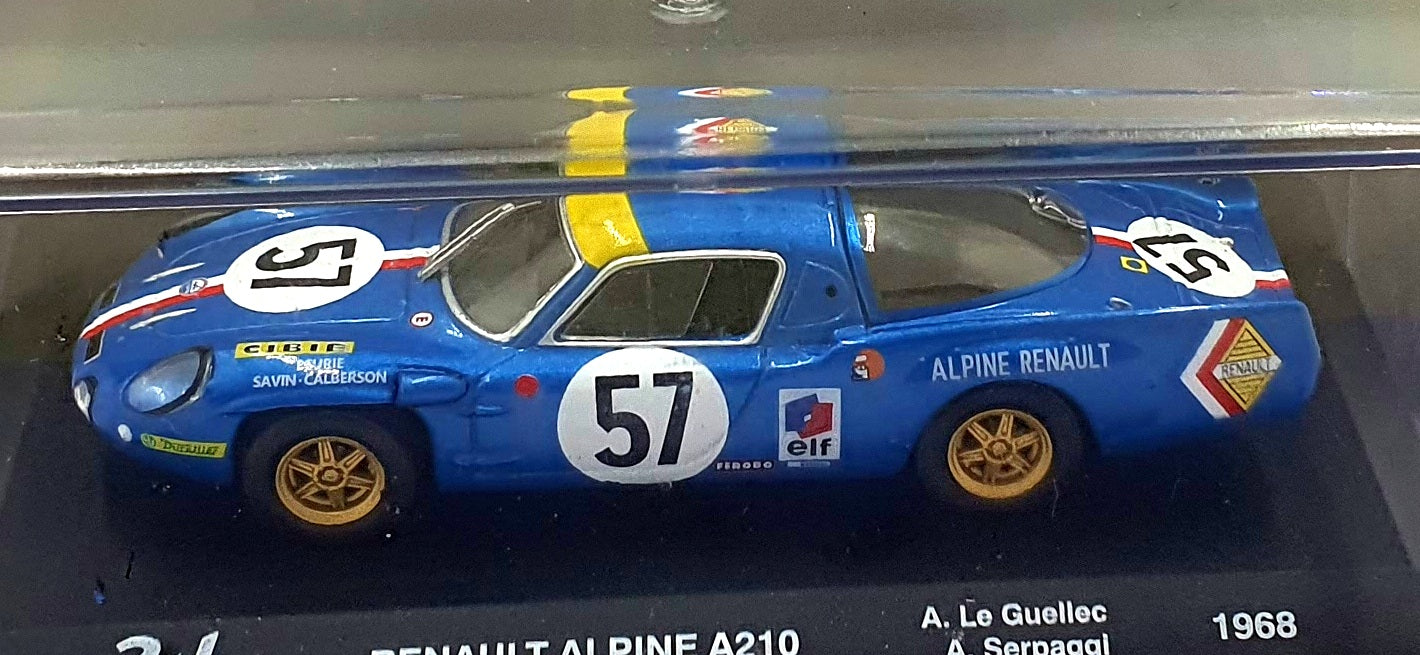 Altaya 1/43 Scale IXC.LMN.F.027 Renault Alpine A210 #57 1968 Le Guellec/Serpaggi
