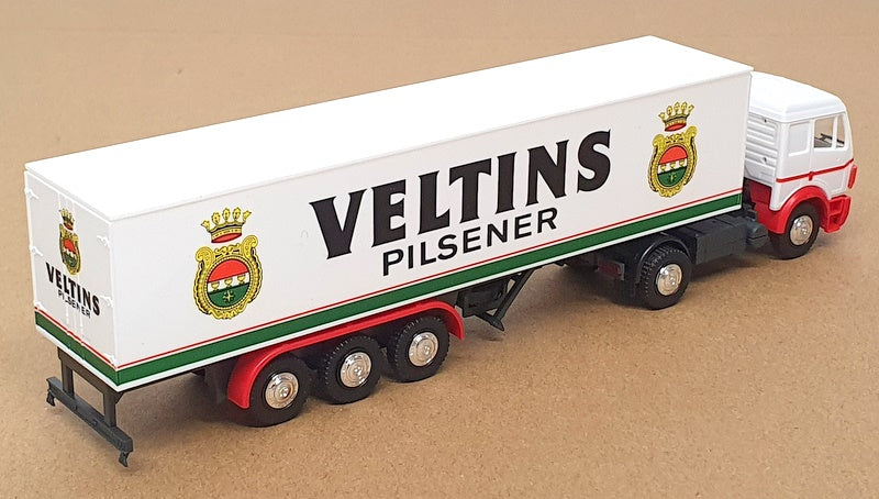 Herpa 1/87 Scale 140522 - Mercedes Benz Truck & Trailer (Veltins Pilsener)