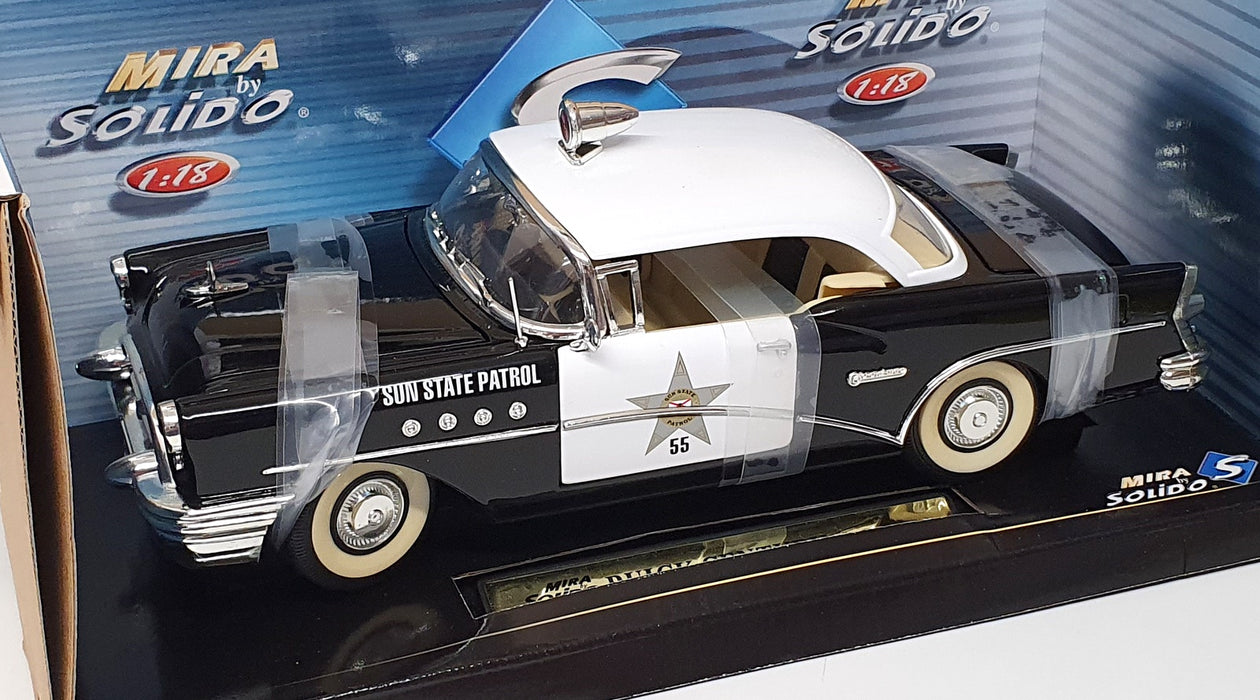 Mira Solido 1/18 Scale 8111 - 1955 Buick Century Sun State Patrol Police Car