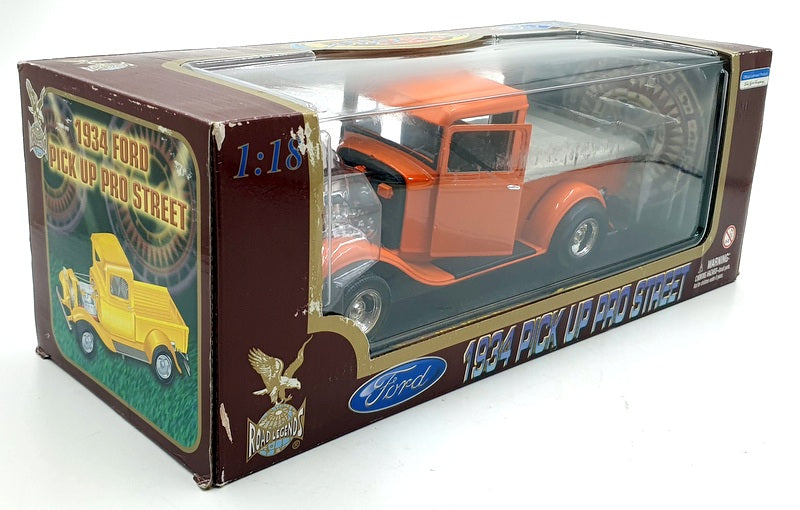 Road Legends 1/18 Scale 92259 - 1934 Ford Pick Up Pro Street - Orange