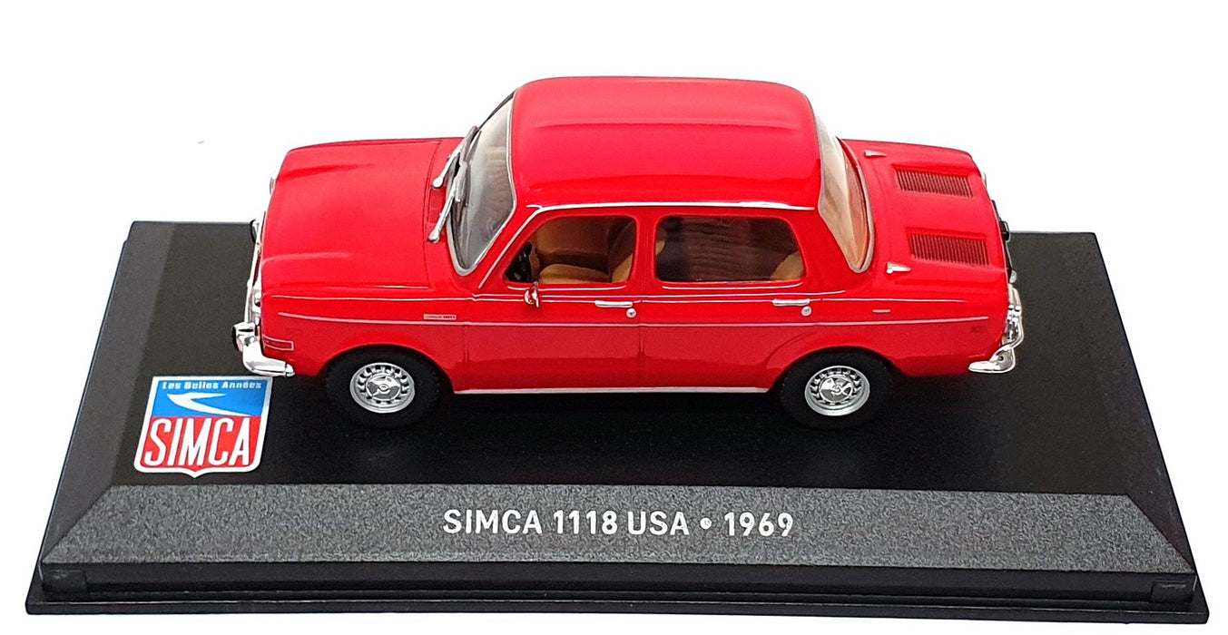 Altaya 1/43 Scale Diecast 1610251 - 1969 Simca 1118 USA - Red