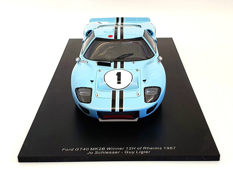 Spark 1/18 Scale Resin 18S470 - 1967 Ford GT40 Mk 2B #1 Winner 12H Rheims