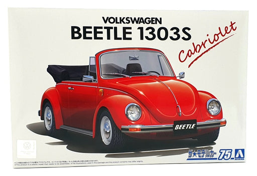 Aoshima 1/24 Scale Unbuilt Kit 06154 - Volkswagen Beetle 1303S Cabriolet