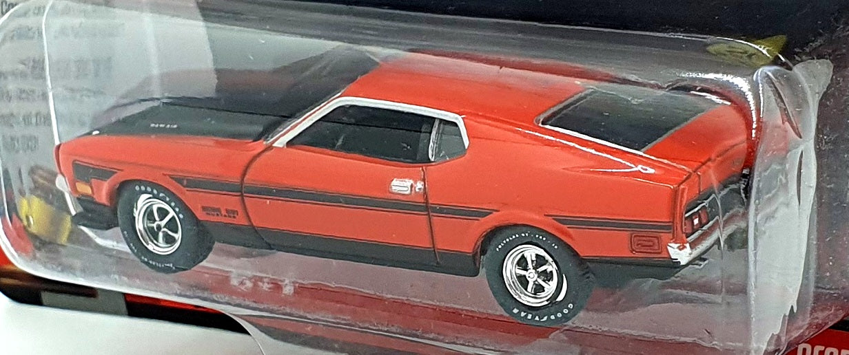 Auto World 1/64 Scale AWSP159 - 1971 Ford Mustang Boss 351 - Red/Black
