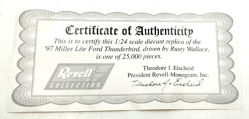 Revell 1/24 Scale 0409 - Ford Thunderbird #2 Miller Lite - Wallace